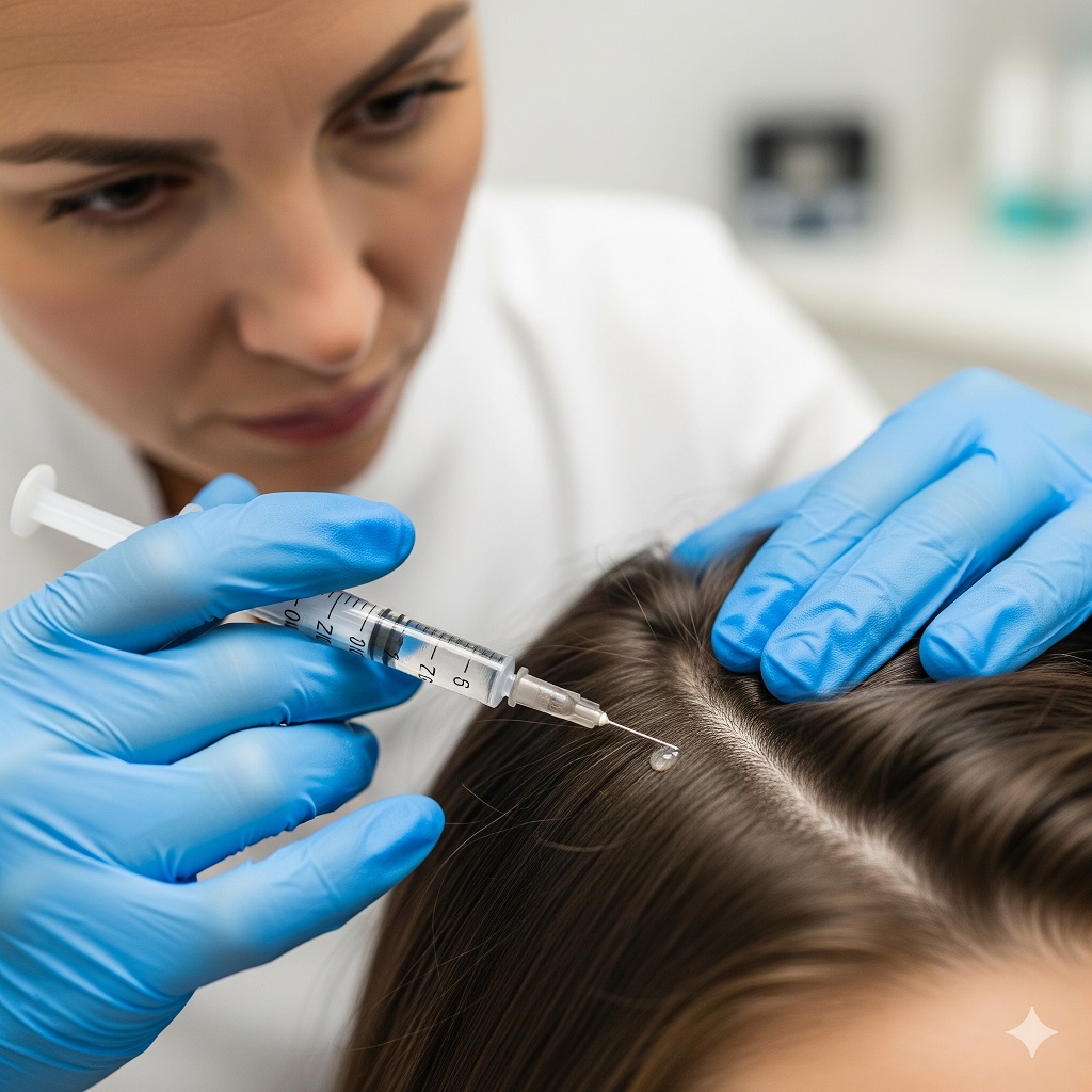 Mesotherapy scalp injection for hair growth and hair loss control in Lahore